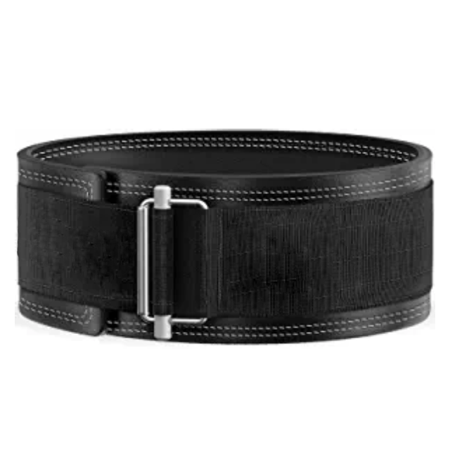 2022 New Self-Locking Leather Belt Embossed Logo Customized Powerlifting Weightlifting Fitness Equipment Gym Training Use Bag