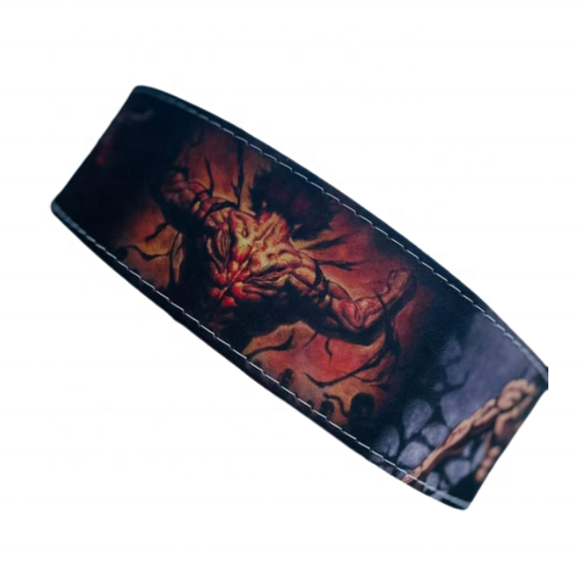 2022 New Design Fitness Power Lifting Weight Gym Lever Belts Printed Anime Character Lever Belts